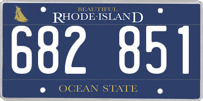 RI license plate 682851