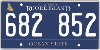 RI license plate 682852