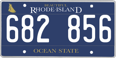 RI license plate 682856