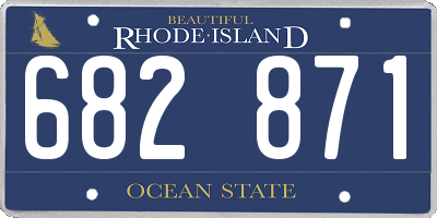 RI license plate 682871