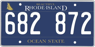RI license plate 682872