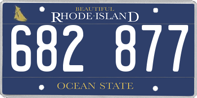 RI license plate 682877