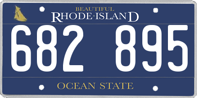 RI license plate 682895