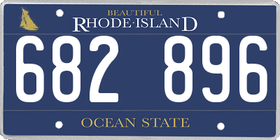 RI license plate 682896