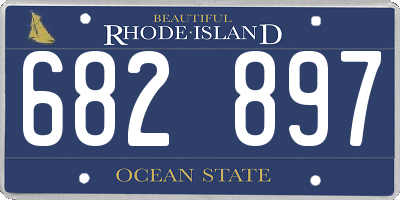 RI license plate 682897