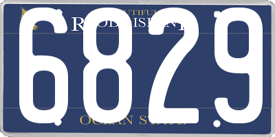 RI license plate 6829