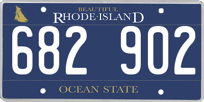 RI license plate 682902