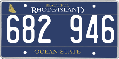 RI license plate 682946