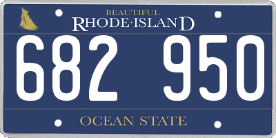 RI license plate 682950