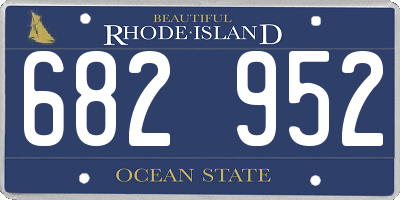RI license plate 682952