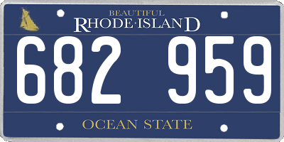 RI license plate 682959