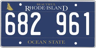 RI license plate 682961