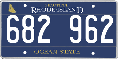 RI license plate 682962