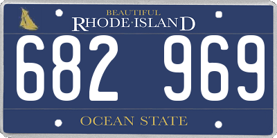 RI license plate 682969