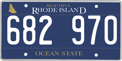 RI license plate 682970