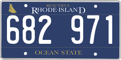 RI license plate 682971