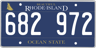 RI license plate 682972