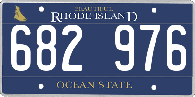 RI license plate 682976