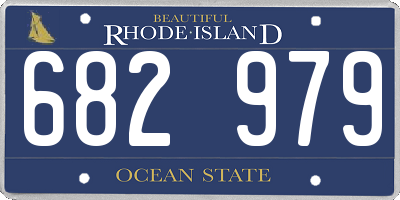 RI license plate 682979