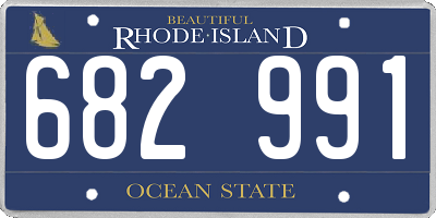 RI license plate 682991