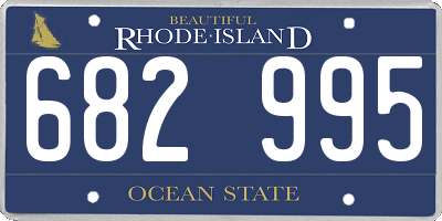 RI license plate 682995