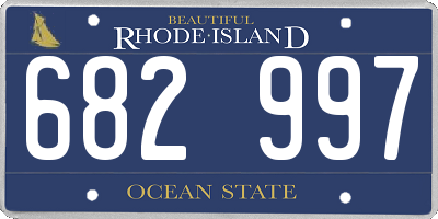 RI license plate 682997