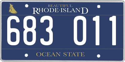 RI license plate 683011