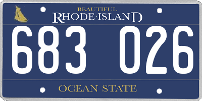 RI license plate 683026
