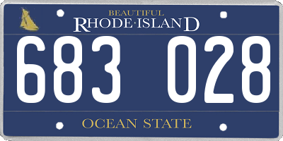 RI license plate 683028