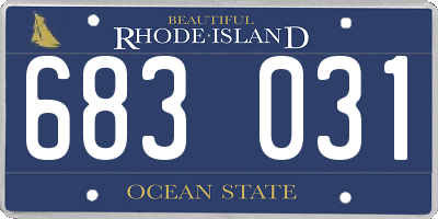 RI license plate 683031