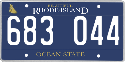 RI license plate 683044