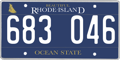 RI license plate 683046