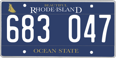 RI license plate 683047