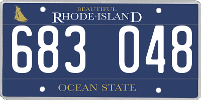 RI license plate 683048