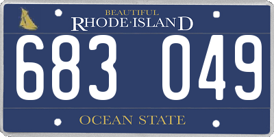 RI license plate 683049