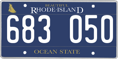 RI license plate 683050