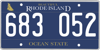 RI license plate 683052