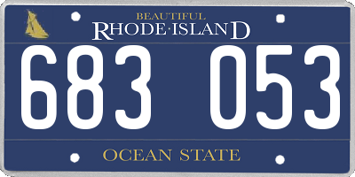 RI license plate 683053