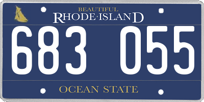 RI license plate 683055