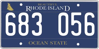 RI license plate 683056