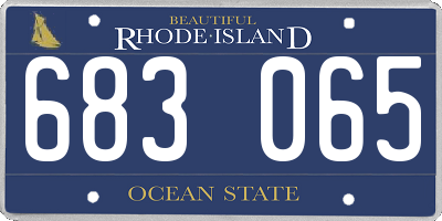 RI license plate 683065