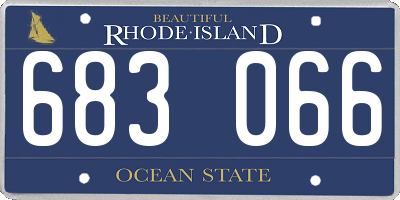 RI license plate 683066