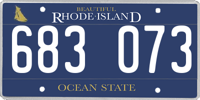 RI license plate 683073