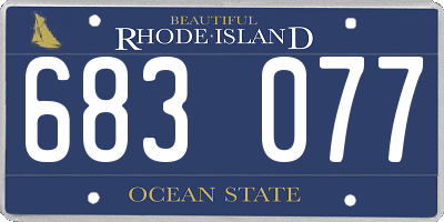 RI license plate 683077