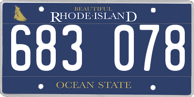 RI license plate 683078