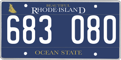 RI license plate 683080