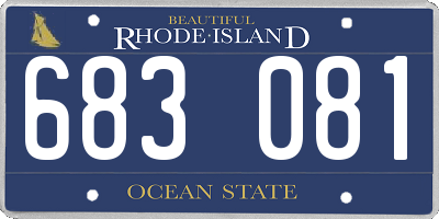 RI license plate 683081