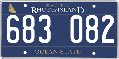 RI license plate 683082