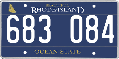 RI license plate 683084
