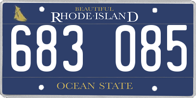 RI license plate 683085
